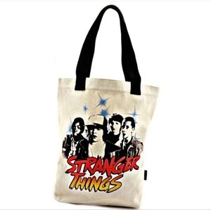 Loungefly Stranger Things Characters Inspired Strong Canvas Tote Bag Large